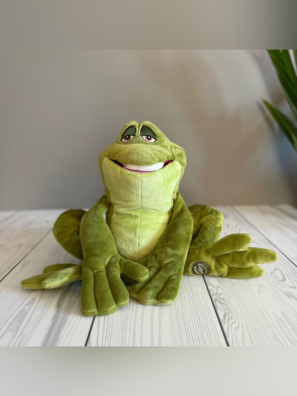 11” Disney Store Prince Naveen Frog Plush Toy - The Princess and The Frog